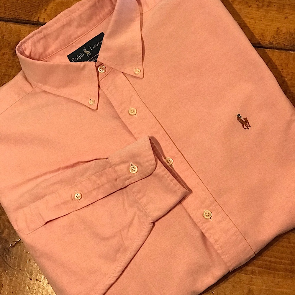 Pink Ralph Lauren Oxford Shirt